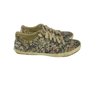 TAOS Star lace-up Sneakers Size 9.5 EU 40 Paint Print  women's Walking Shoes